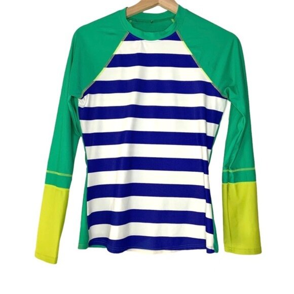 Prana Striped Long Sleeve Swim Top - Picture 2 of 8